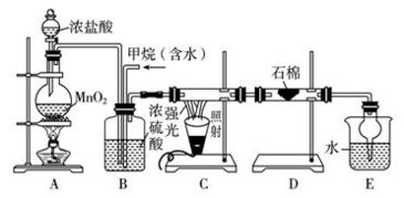 利用甲烷与氯气发生取代反应制取副产品盐酸的设想在工业上已成为现实